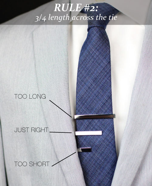 How to Wear a Tie Bar - 3 Rules for Tie Bars