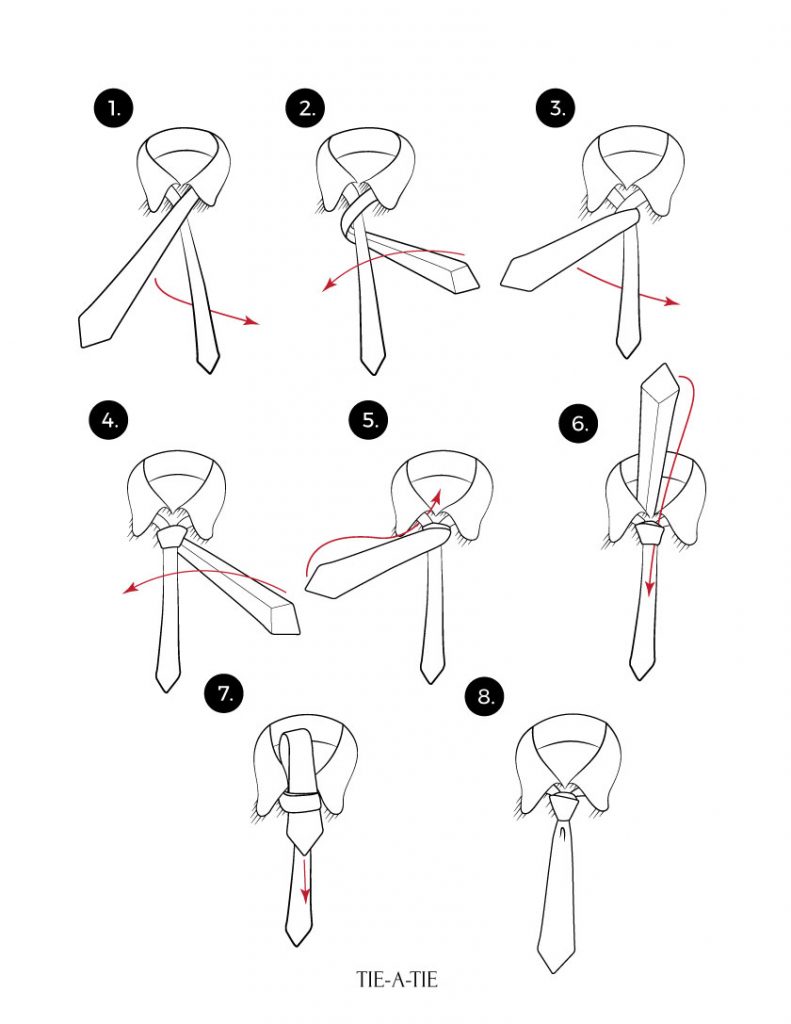 Схема галстука